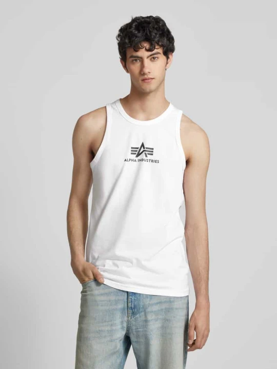 Zdjęcie produktu Top z nadrukiem z logo Alpha Industries Biały
