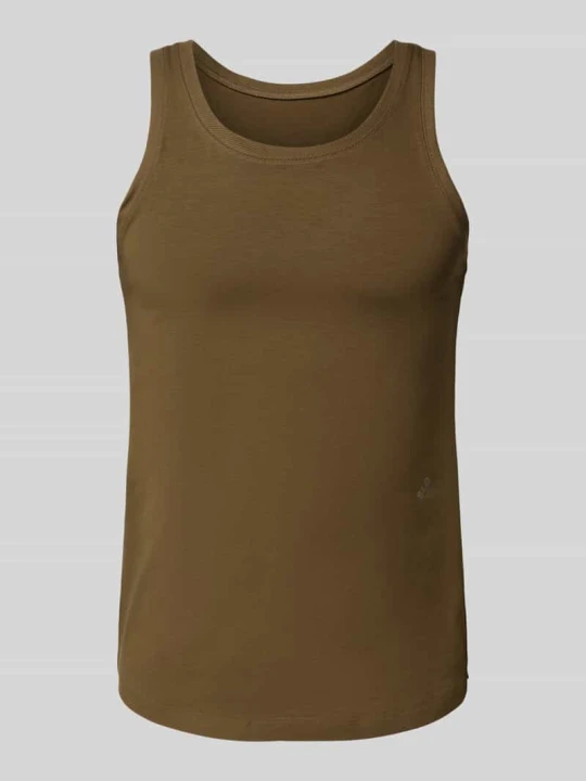 Zdjęcie produktu Koszulka bez rękawów z nadrukiem logo model 'sloggi' SLG Oliwkowy