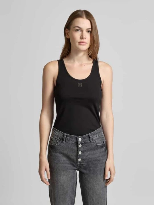 Zdjęcie produktu Top z naszywką z logo Armani Exchange Czarny