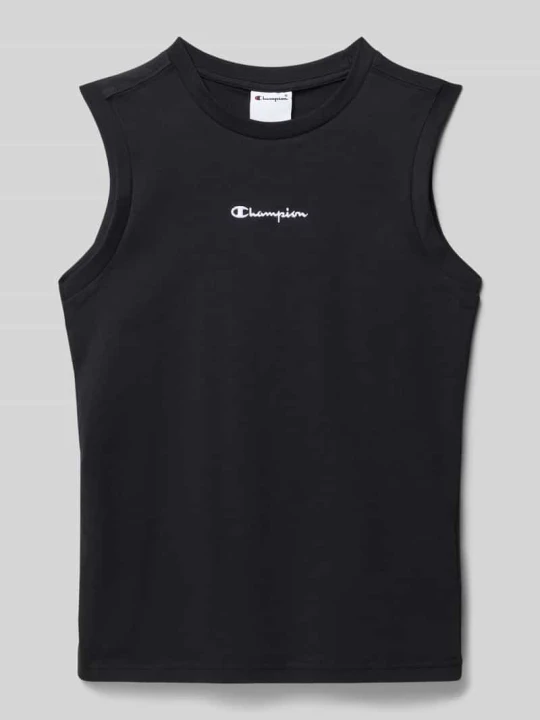 Zdjęcie produktu Top z wyhaftowanym logo Champion Czarny