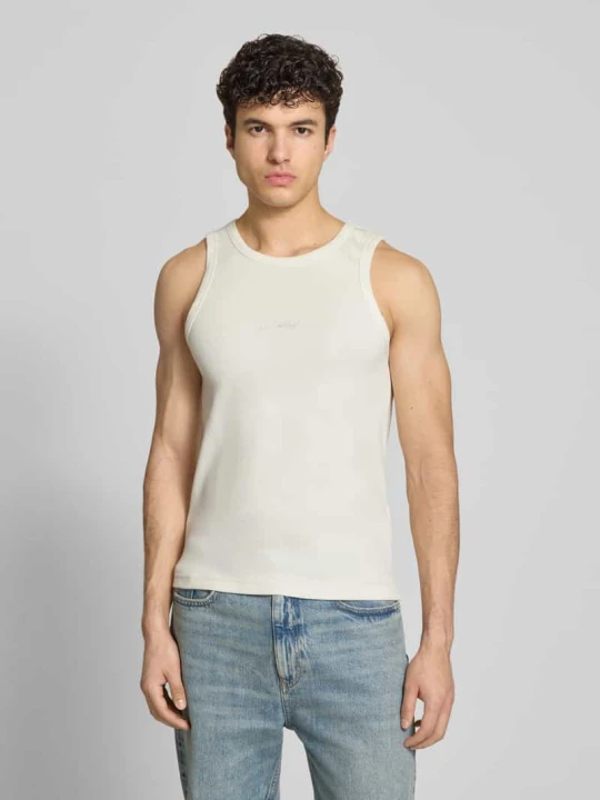 Zdjęcie produktu Top z wyhaftowanym logo model 'The Embroidery' PROHIBITED Złamany biały