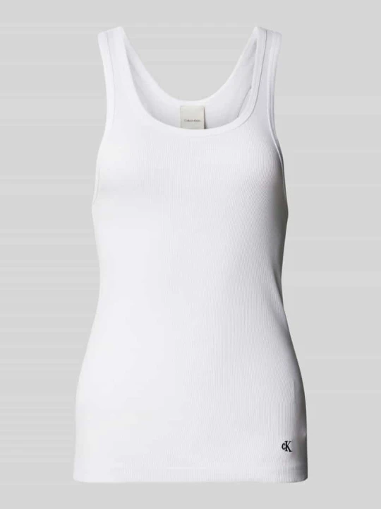 Zdjęcie produktu Top z wyhaftowanym logo w zestawie 3 szt. Calvin Klein Biały