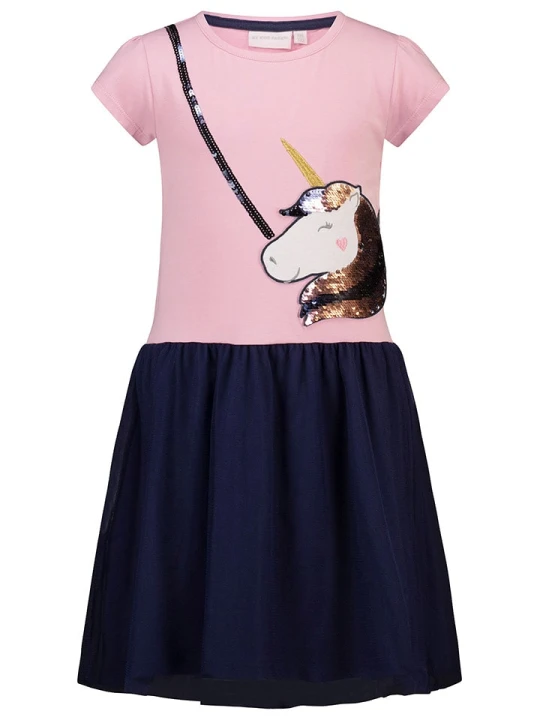 Zdjęcie produktu Topo Sukienka w kolorze jasnoróżowo-czarnym rozmiar: 140