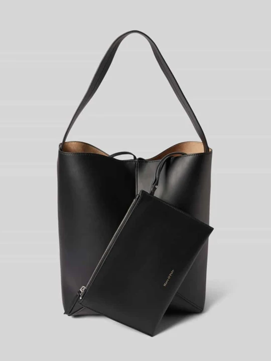 Zdjęcie produktu Torba hobo z imitacji skóry Marc O'Polo Czarny