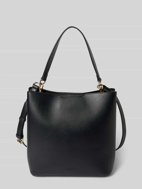 Zdjęcie produktu Torba hobo z imitacji skóry model ‘LILLA’ Seidenfelt Czarny