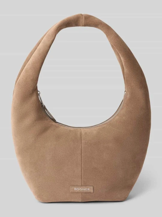 Zdjęcie produktu Torba hobo z naszywką z logo model 'Gerda' Bogner Jasnobrązowy