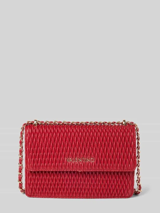 Zdjęcie produktu Torba na długim pasku z aplikacją z logo model ‘FREQUENCY’ VALENTINO BAGS Czerwony