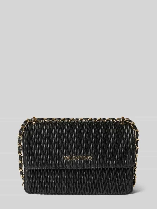 Zdjęcie produktu Torba na długim pasku z aplikacją z logo model ‘FREQUENCY’ VALENTINO BAGS Czarny