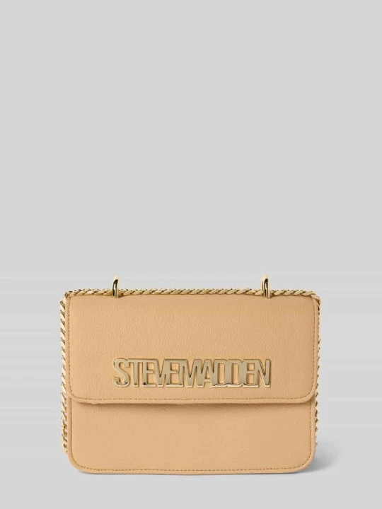Zdjęcie produktu Torba na długim pasku z aplikacją z logo model ‘Stakes’ Steve Madden Beżowy