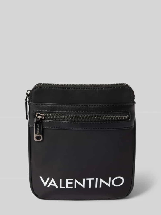 Zdjęcie produktu Torba na długim pasku z nadrukiem z logo model ‘BANDOLIERA KYLO’ VALENTINO BAGS Czarny