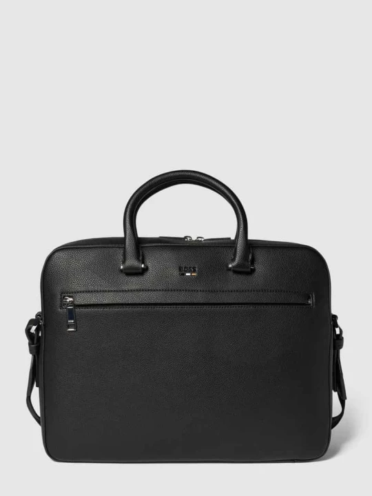 Zdjęcie produktu Torba na laptop z detalem z logo model ‘Ray’ Boss Czarny