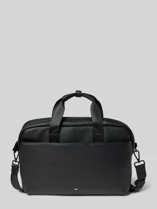 Zdjęcie produktu Torba na laptop z detalem z logo model ‘RICO’ Bugatti czarny