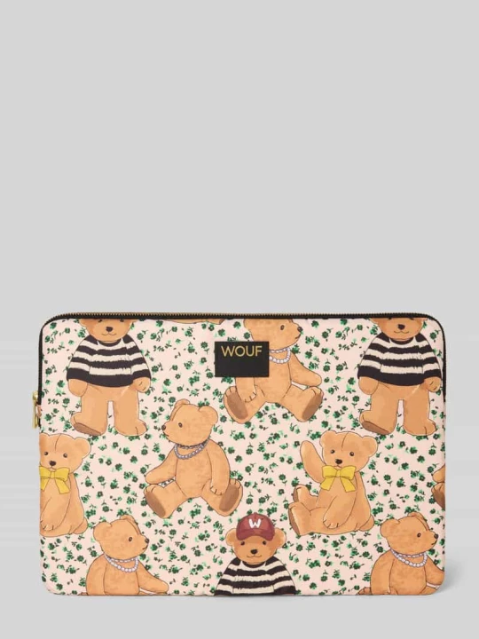 Zdjęcie produktu Torba na laptop z detalem z logo WOUF Beżowy
