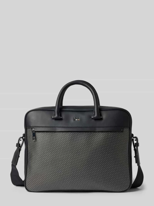 Zdjęcie produktu Torba na laptop z Wzór w monogramy Model „RAY_MN_S” Boss Czarny