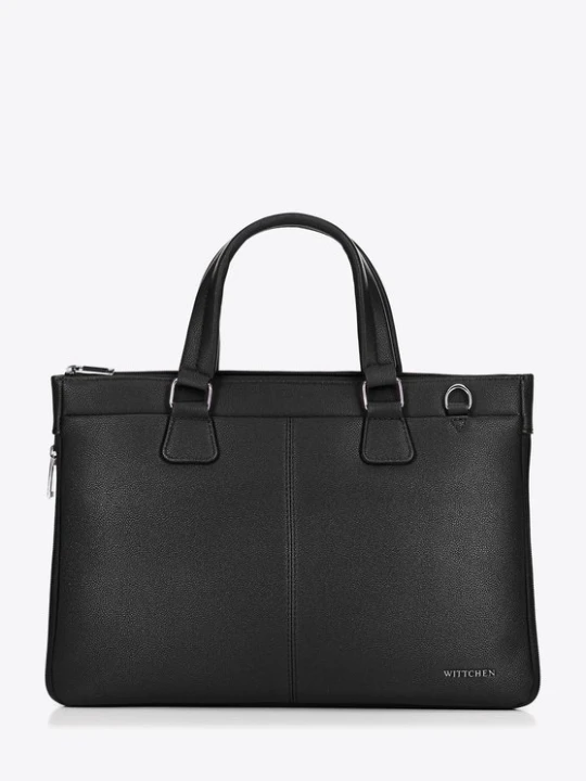 Zdjęcie produktu Torba na laptopa 14, 5” z imitacji skóry czarna Wittchen