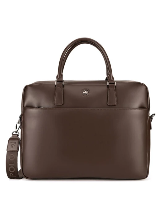 Zdjęcie produktu Torba na laptopa Beverly Hills Polo Club CWBEO-BHPC-L-016-07. Brązowy ciemny