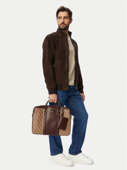 Zdjęcie produktu Torba na laptopa Guess HMMILL P6269 Brązowy jasny