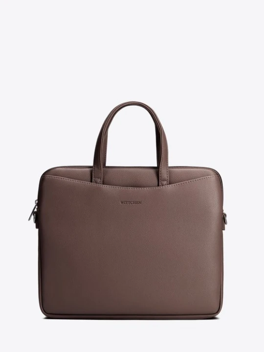 Zdjęcie produktu Torba na laptopa z ekoskóry 13–14 cali brązowa Wittchen