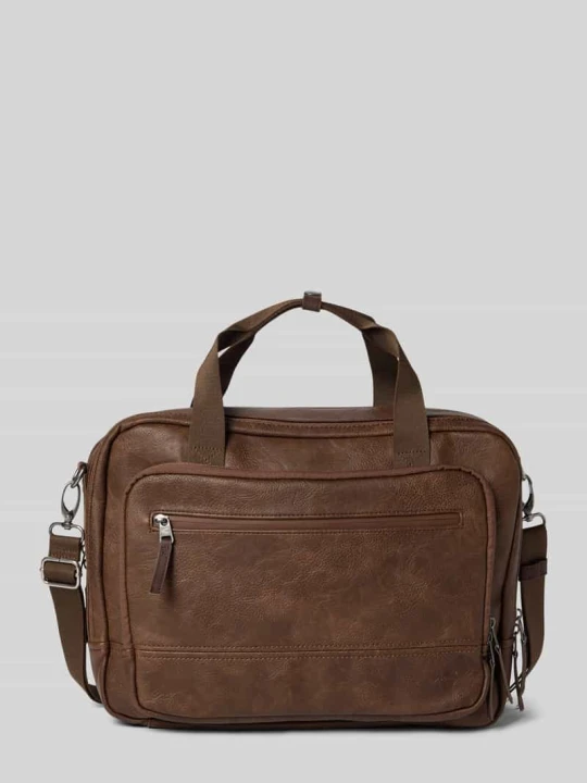 Zdjęcie produktu Torba na laptopa z uchwytem do noszenia i paskiem na ramię Camel Active Ciemnobrązowy