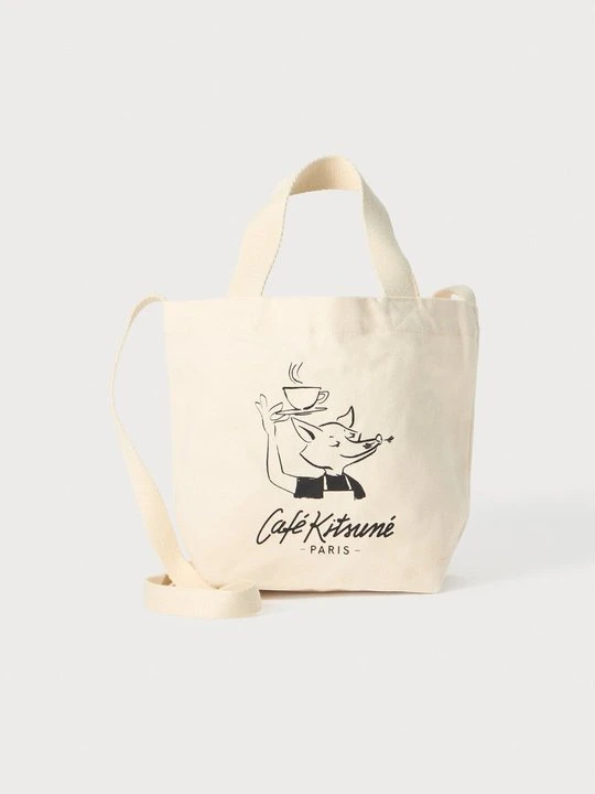 Zdjęcie produktu Torba na ramię Café Kitsuné beżowy