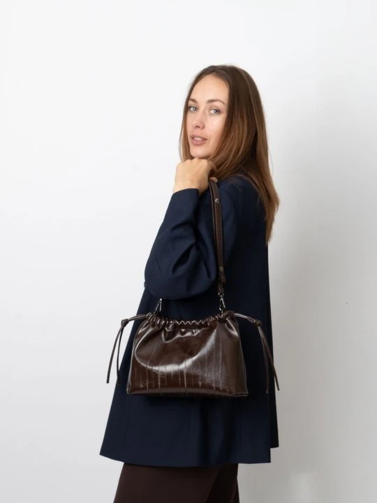 Zdjęcie produktu Torba na ramię HVISK ciemnobrązowy
