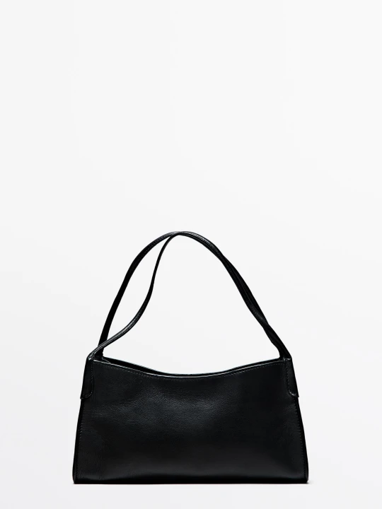 Zdjęcie produktu Torba Na Ramię, Skóra Nappa - Czarny - Massimo Dutti - Female