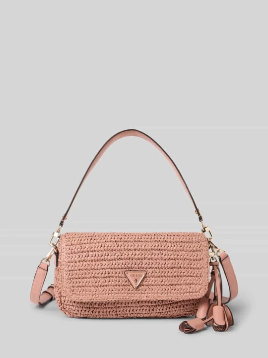 Zdjęcie produktu Torba na ramię w efekcie plecionki model 'OFELIA' Guess Różowy