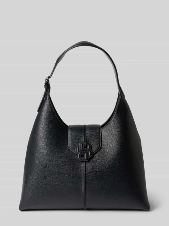 Zdjęcie produktu torba na ramię z aplikacją z logo Boss Czarny