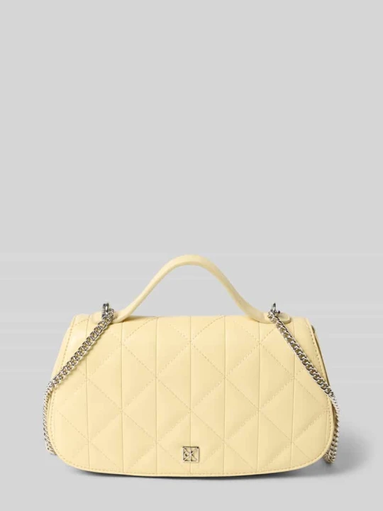 Zdjęcie produktu torba na ramię z aplikacją z logo Calvin Klein Jasnożółty