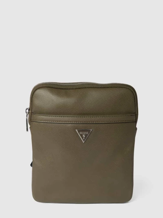 Zdjęcie produktu Torba na ramię z aplikacją z logo Guess Oliwkowy