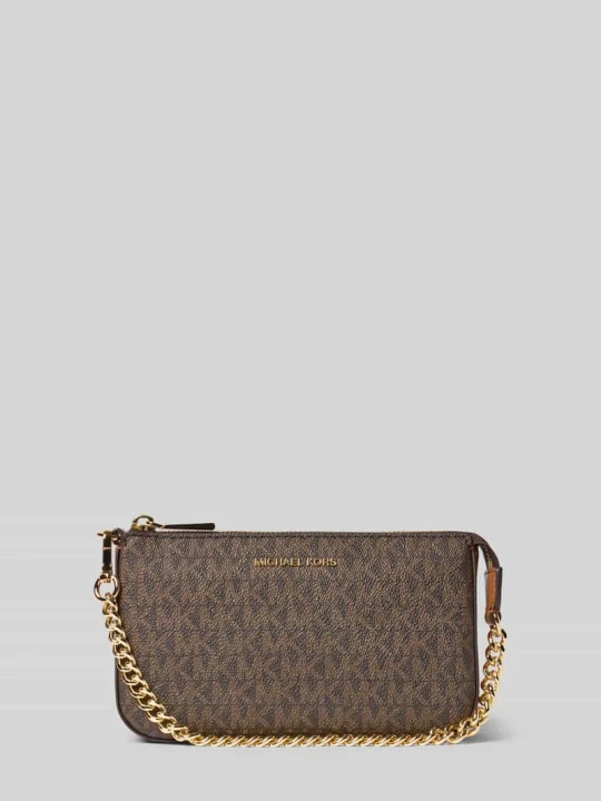Zdjęcie produktu Torba na ramię z aplikacją z logo model 'Jet Set' Michael Kors Ciemnobrązowy