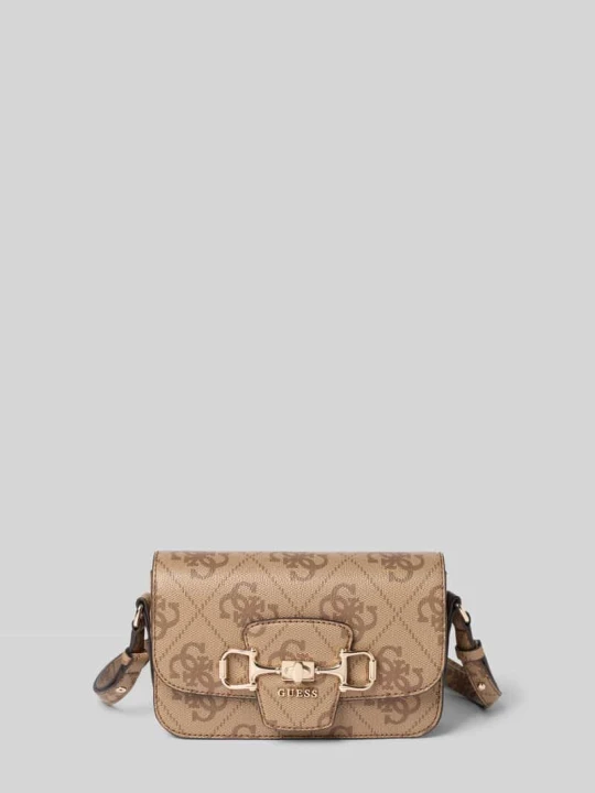 Zdjęcie produktu Torba na ramię z Detal z logo Model 'JANIE' Guess Koniakowy