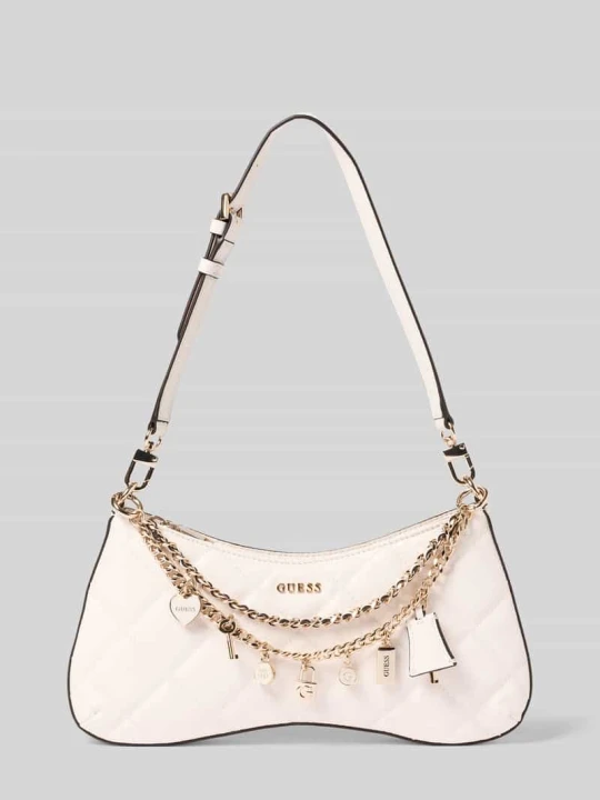 Zdjęcie produktu Torba na ramię z detal z logo model 'Libby' Guess Złamany biały