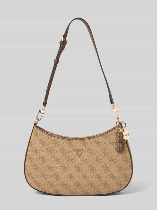 Zdjęcie produktu Torba na ramię z detal z logo model 'Noelle' Guess Jasnobrązowy