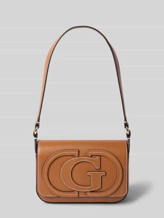 Zdjęcie produktu Torba na ramię z detal z logo model 'Ruby' Guess Koniakowy