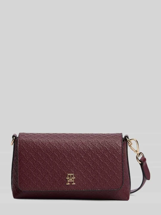 Zdjęcie produktu Torba na ramię z detal z logo Tommy Hilfiger Bordowy