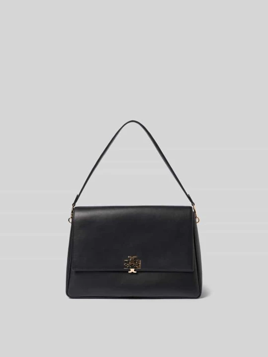Zdjęcie produktu Torba na ramię z detalem z logo Tory Burch Czarny