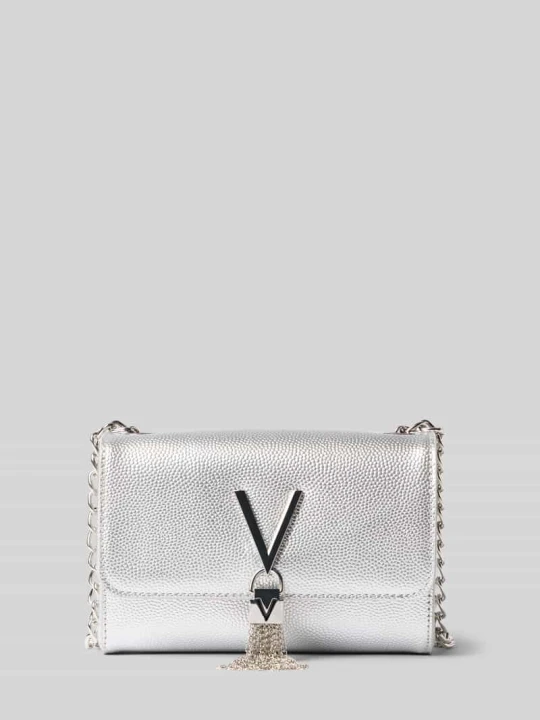 Zdjęcie produktu torba na ramię z detal z logo VALENTINO BAGS Srebrny