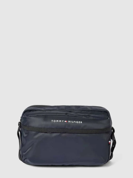 Zdjęcie produktu Torba na ramię z detalami z logo Tommy Hilfiger Granatowy