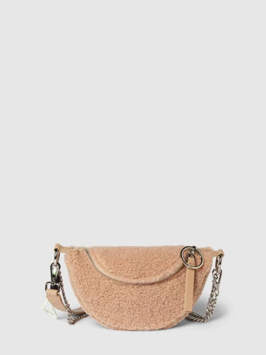 Zdjęcie produktu torba na ramię z obszyciem ozdobnymi kamieniami model 'Hellvi' Seidenfelt Camel