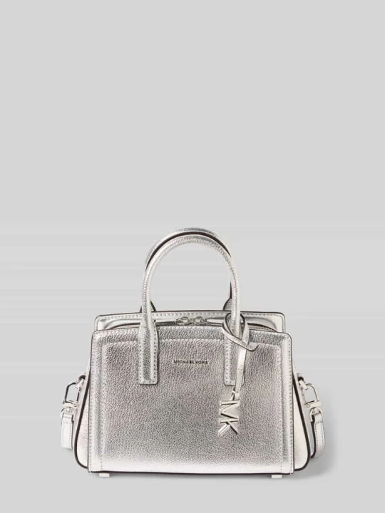 Zdjęcie produktu Torba na ramię z detalem z logo model 'LAILA XS' Michael Kors Srebrny