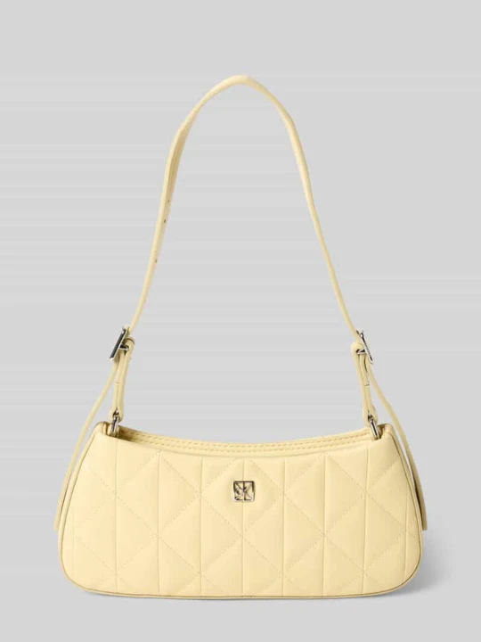 Zdjęcie produktu Torba na ramię z detalem z logo model "Quilted" Calvin Klein Jasnożółty