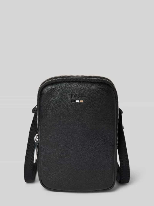 Zdjęcie produktu Torba na ramię z imitacji skóry model ‘Ray’ Boss Czarny