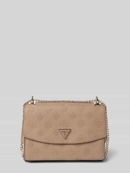 Zdjęcie produktu Torba na ramię z fakturowanym wzorem z logo model ‘CRESIDIA’ Guess
