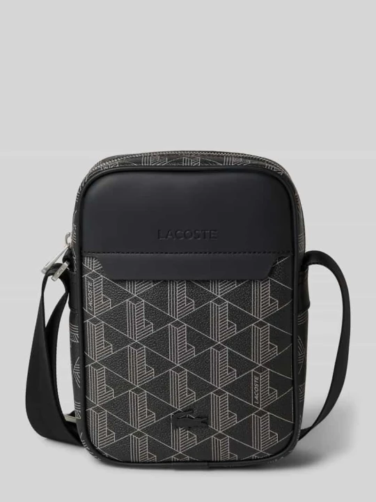 Zdjęcie produktu Torba na ramię w imitacji skóry Lacoste Czarny