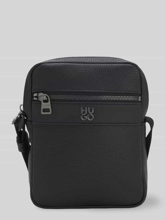 Zdjęcie produktu Torba na ramię w imitacji skóry Model 'QUANTIC_NS ZIP' Hugo Czarny