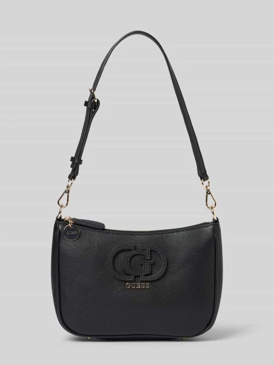 Zdjęcie produktu Torba na ramię z materiał skóropodobny model 'ISOLA' Guess Czarny