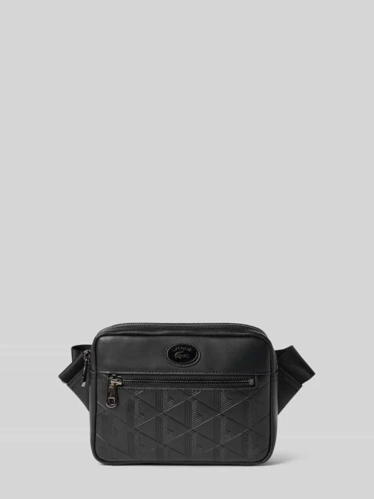 Zdjęcie produktu Torba na ramię z nadrukiem w monogramy Lacoste Czarny