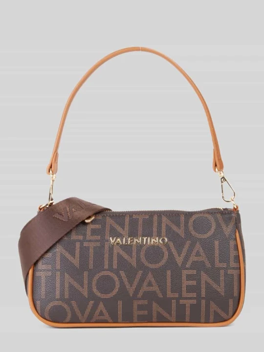 Zdjęcie produktu Torba na ramię z nadrukiem z logo model 'REGINA' VALENTINO BAGS Średniobrązowy