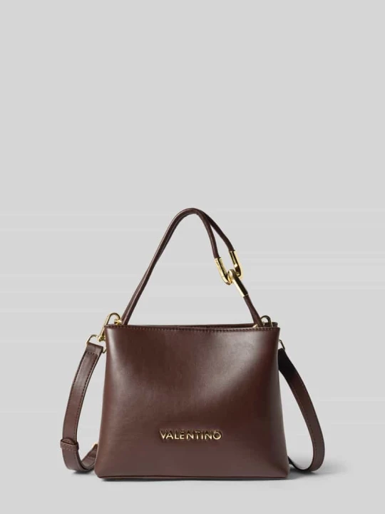 Zdjęcie produktu Torba na ramię z napisem z logo model 'FABLE RE' VALENTINO BAGS Ciemnobrązowy